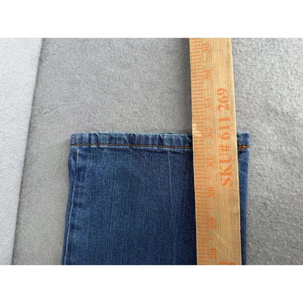 Torrid Jeans Womens 12 Blue Boyfriend Straight Denim Whiskered Coastal Y2K - Picture 10 of 15